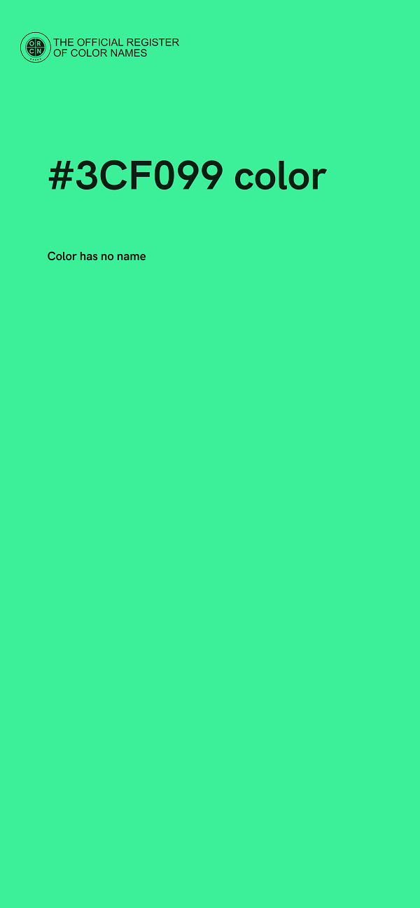 #3CF099 color image