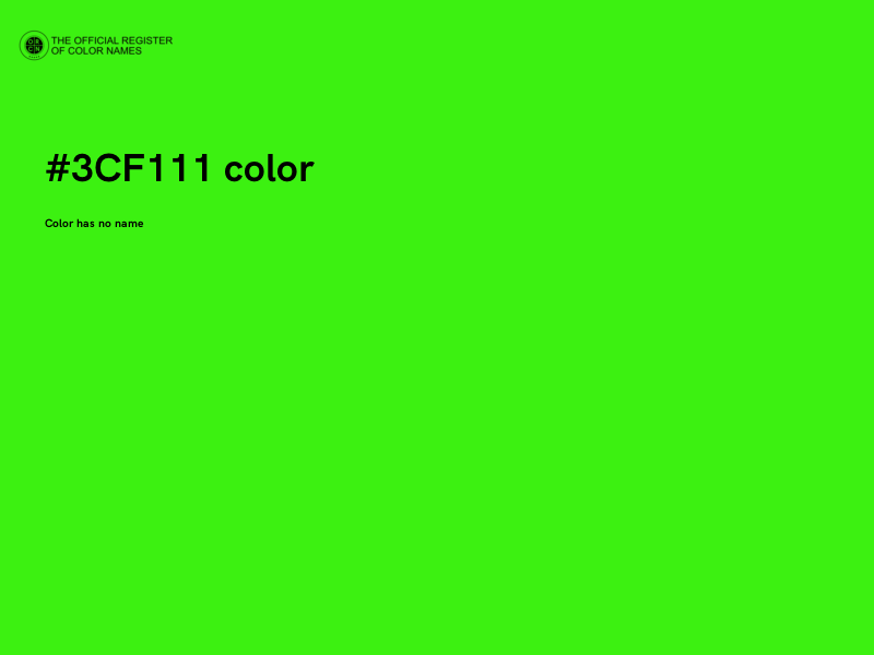 #3CF111 color image