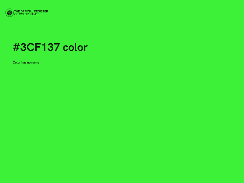 #3CF137 color image