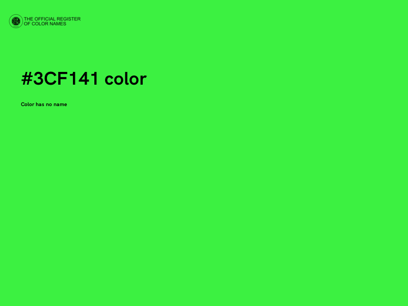 #3CF141 color image