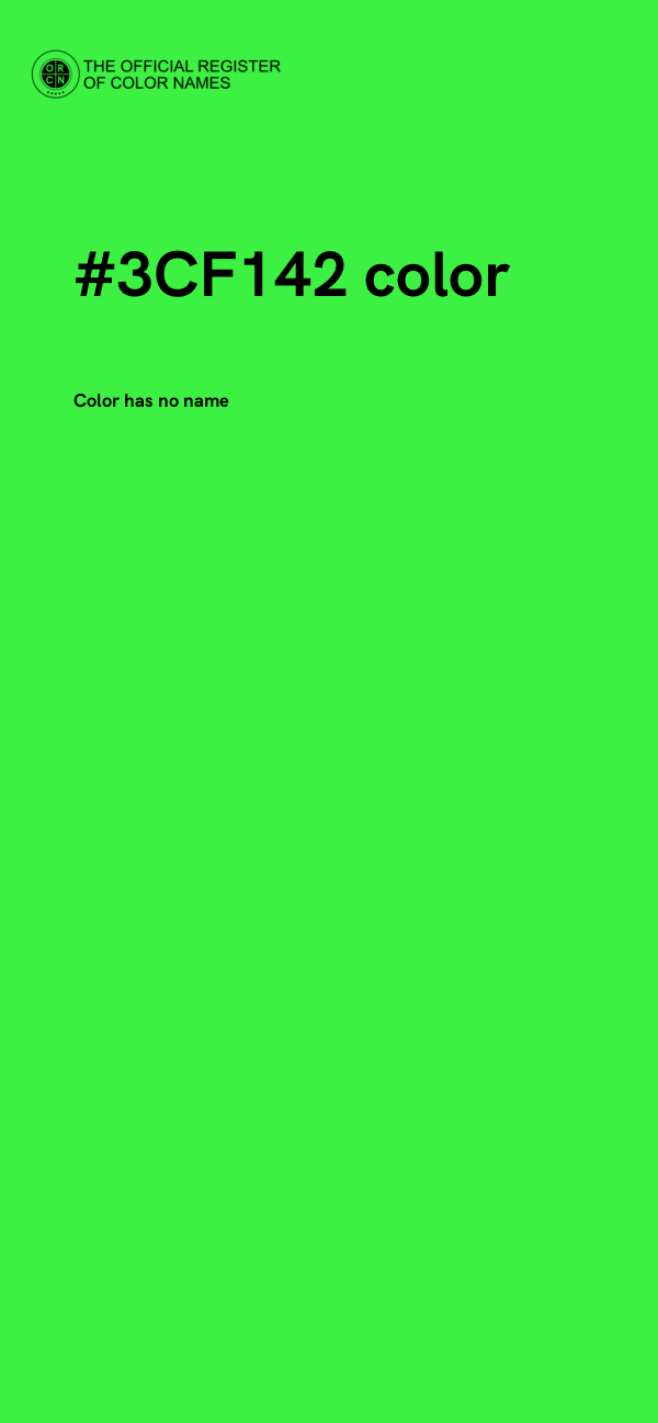 #3CF142 color image