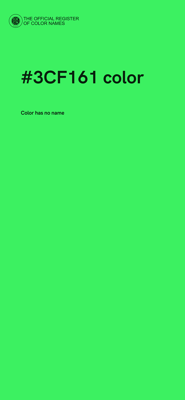 #3CF161 color image