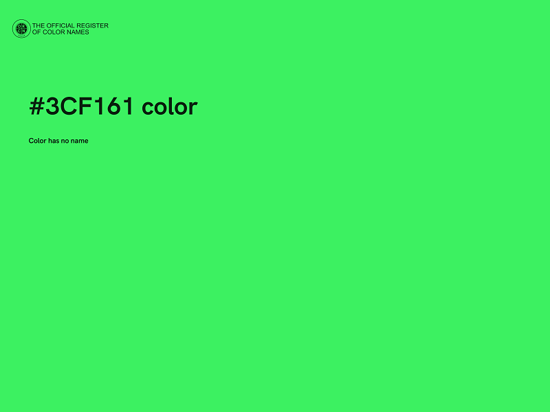 #3CF161 color image