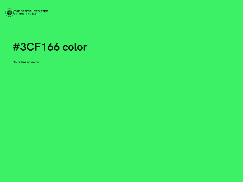 #3CF166 color image