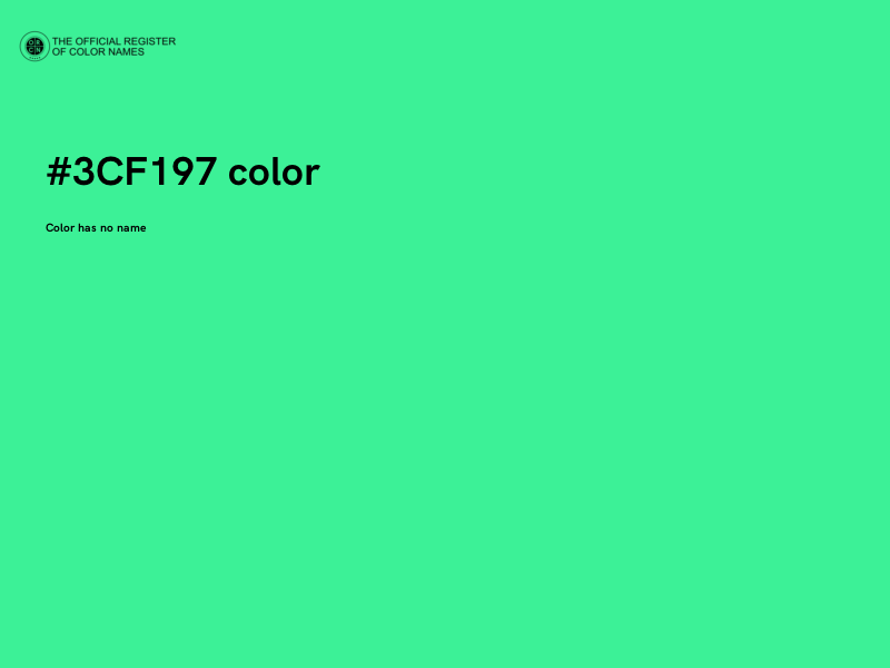 #3CF197 color image