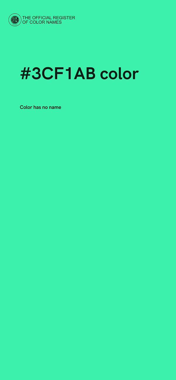 #3CF1AB color image
