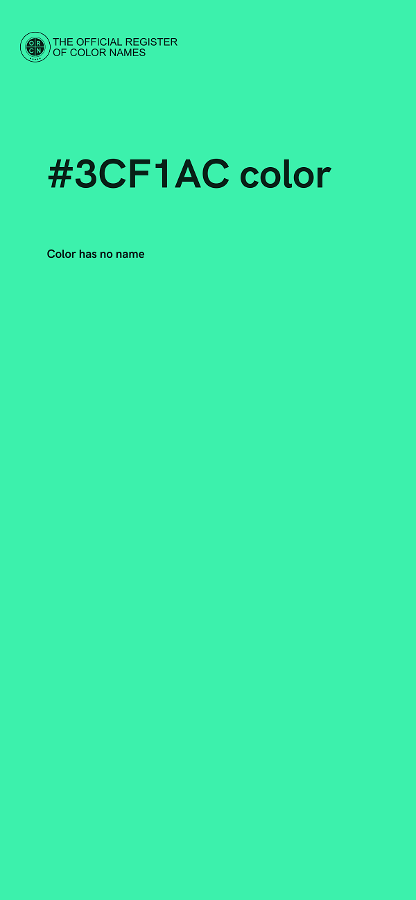 #3CF1AC color image