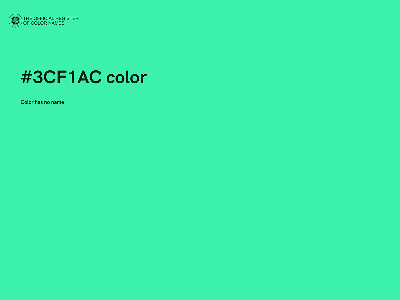 #3CF1AC color image