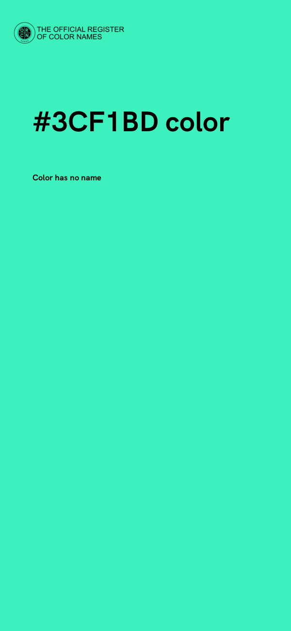 #3CF1BD color image