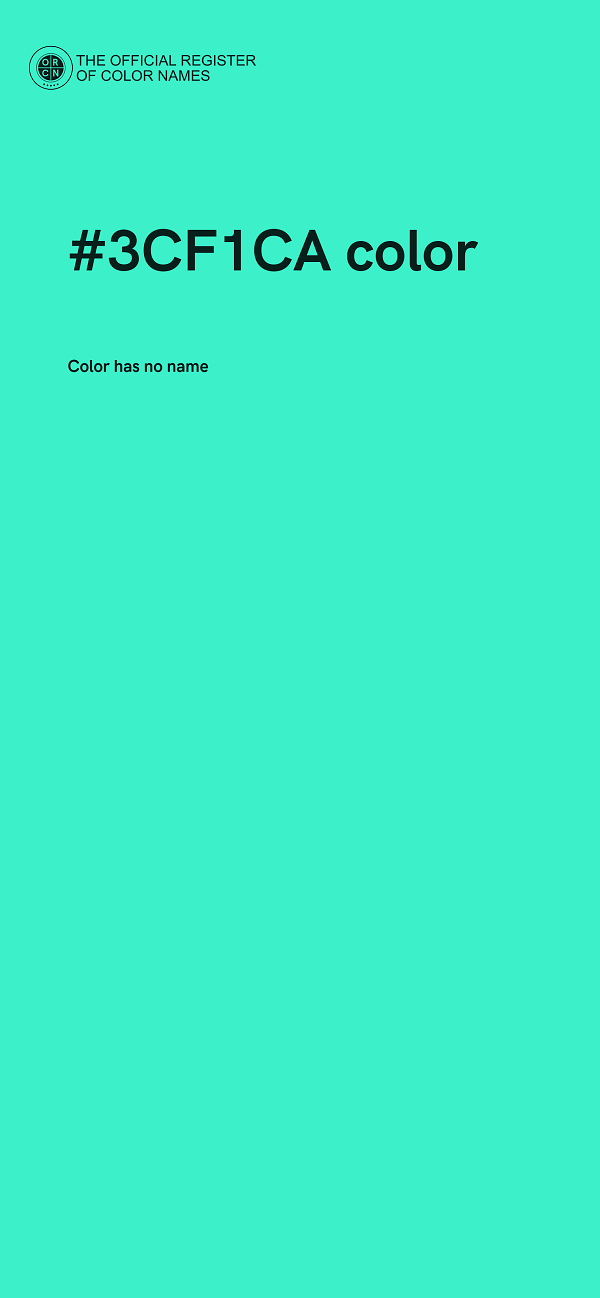 #3CF1CA color image