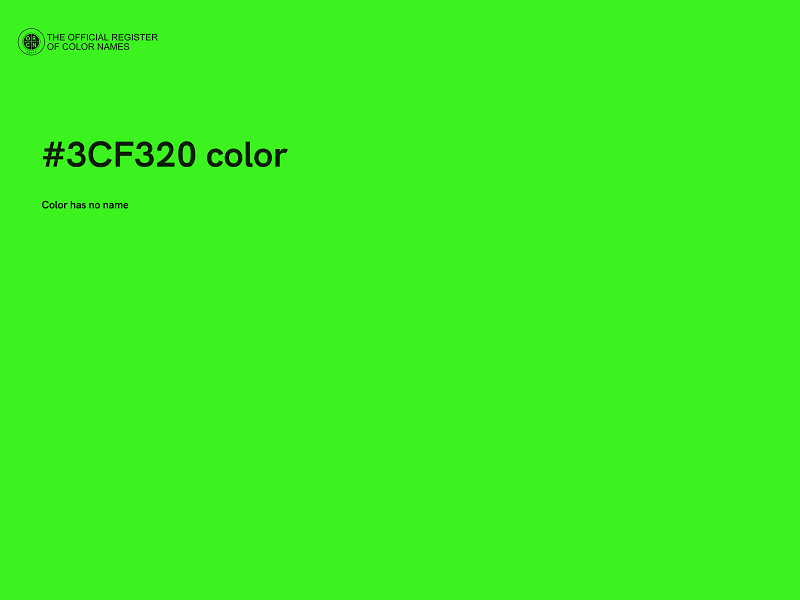 #3CF320 color image