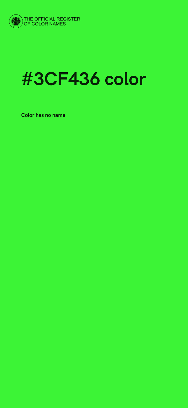 #3CF436 color image