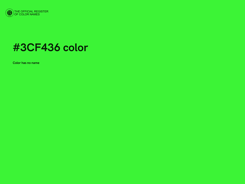 #3CF436 color image