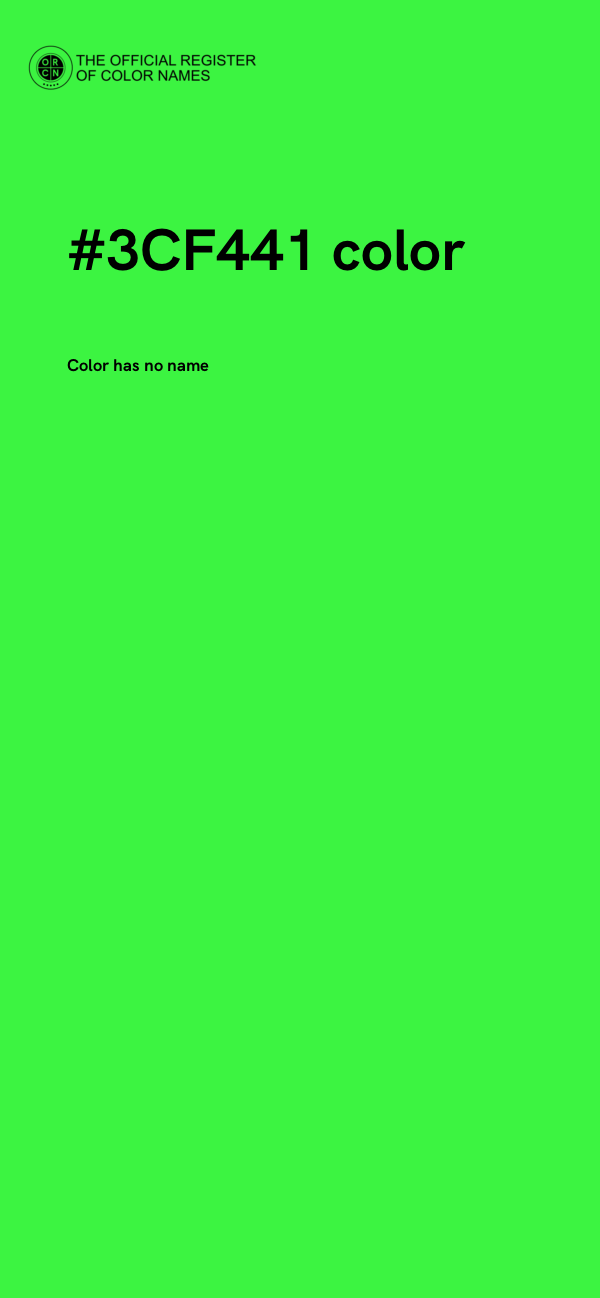 #3CF441 color image