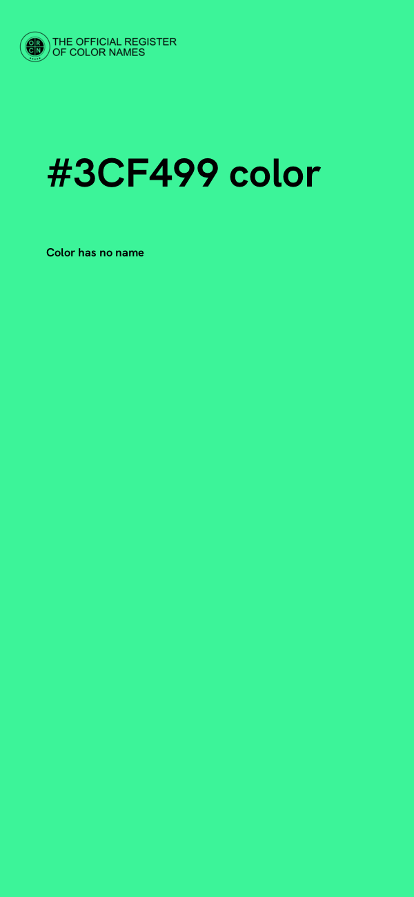 #3CF499 color image