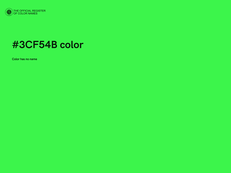 #3CF54B color image