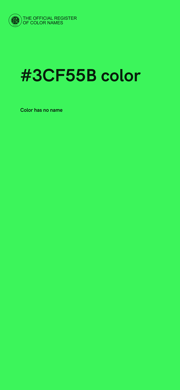#3CF55B color image