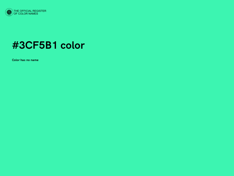 #3CF5B1 color image