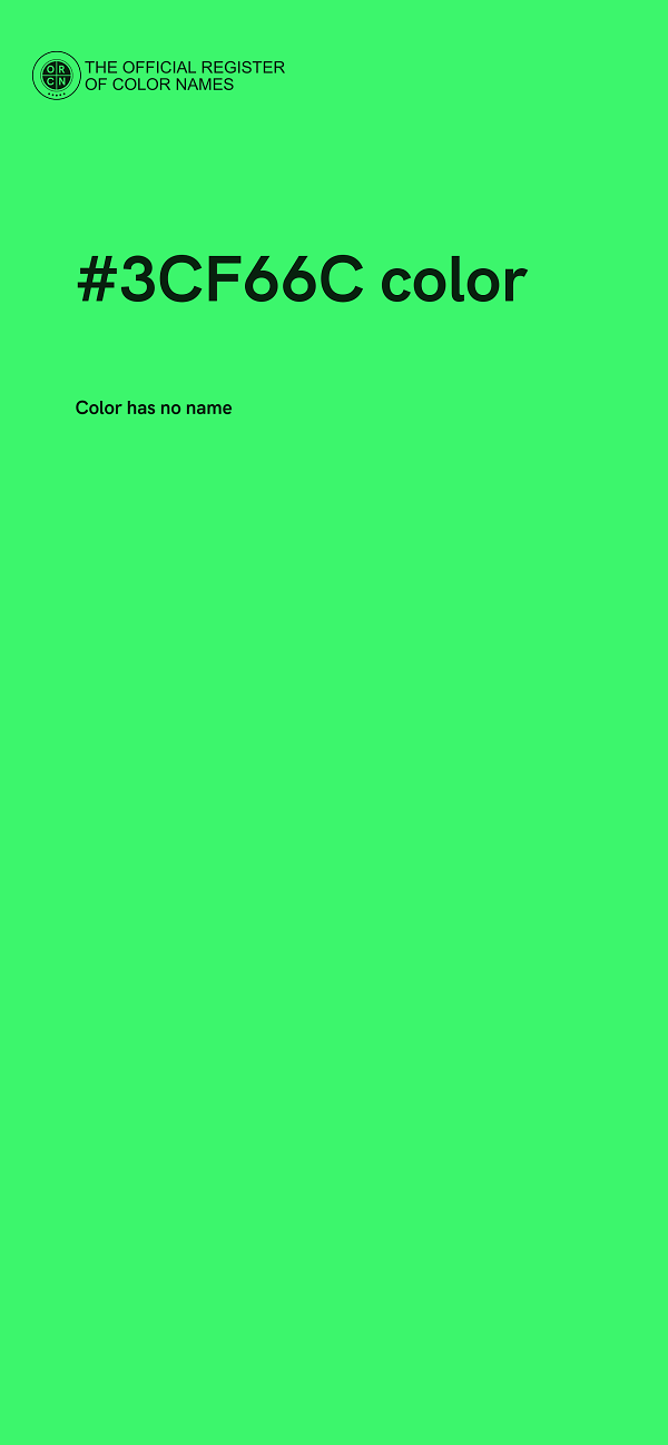 #3CF66C color image
