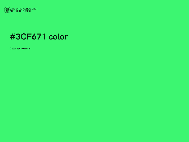 #3CF671 color image