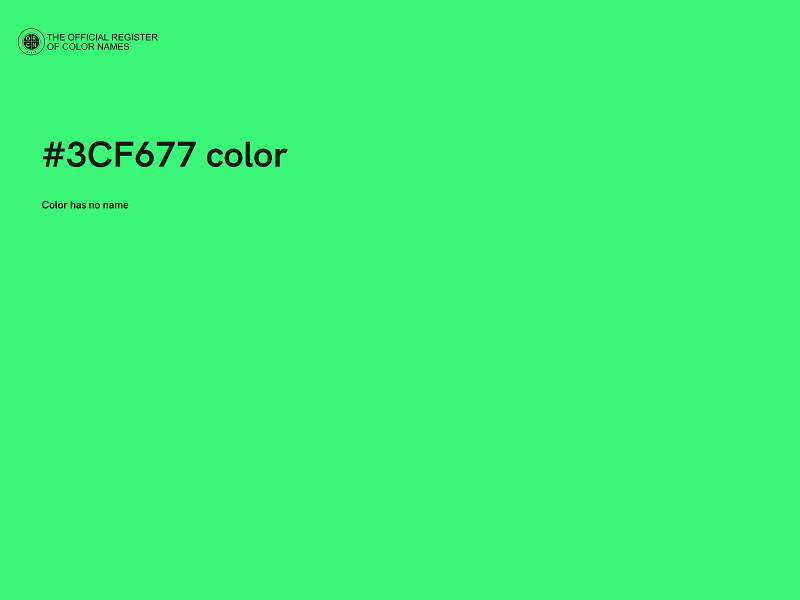 #3CF677 color image