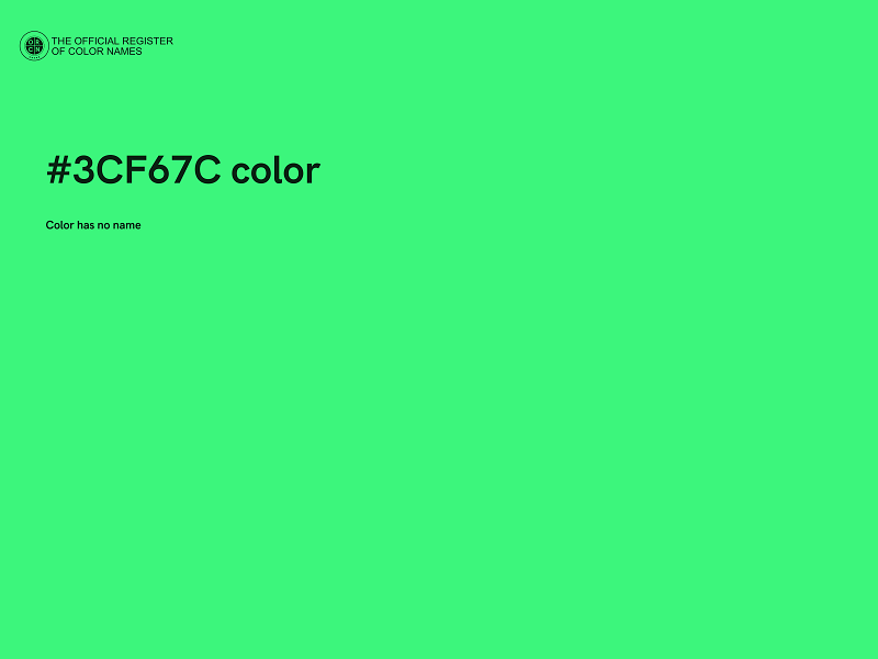 #3CF67C color image