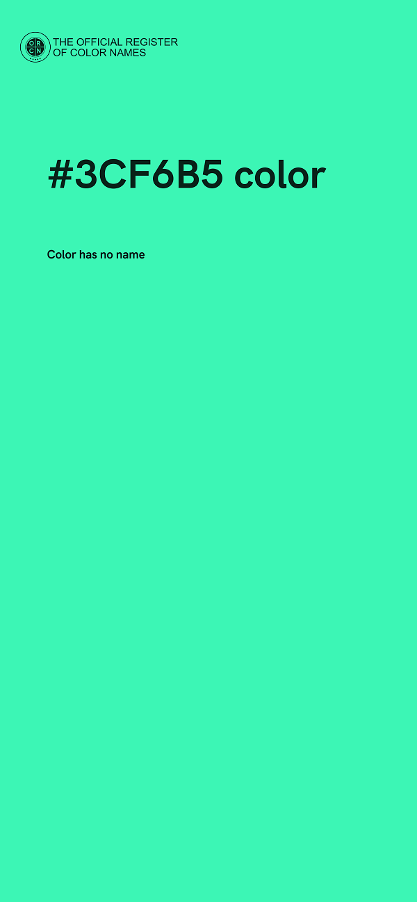 #3CF6B5 color image