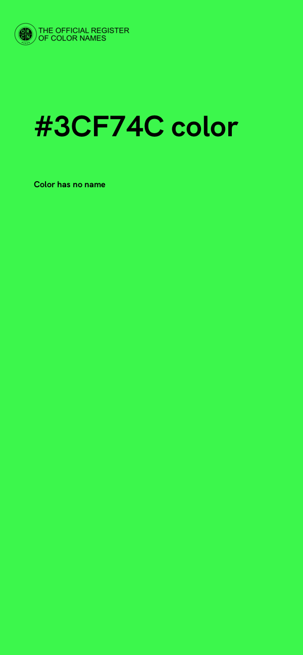 #3CF74C color image