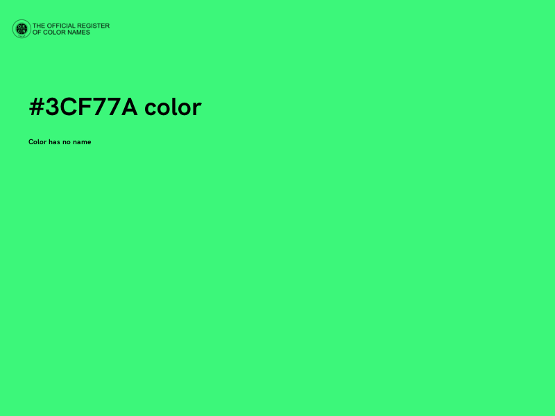 #3CF77A color image