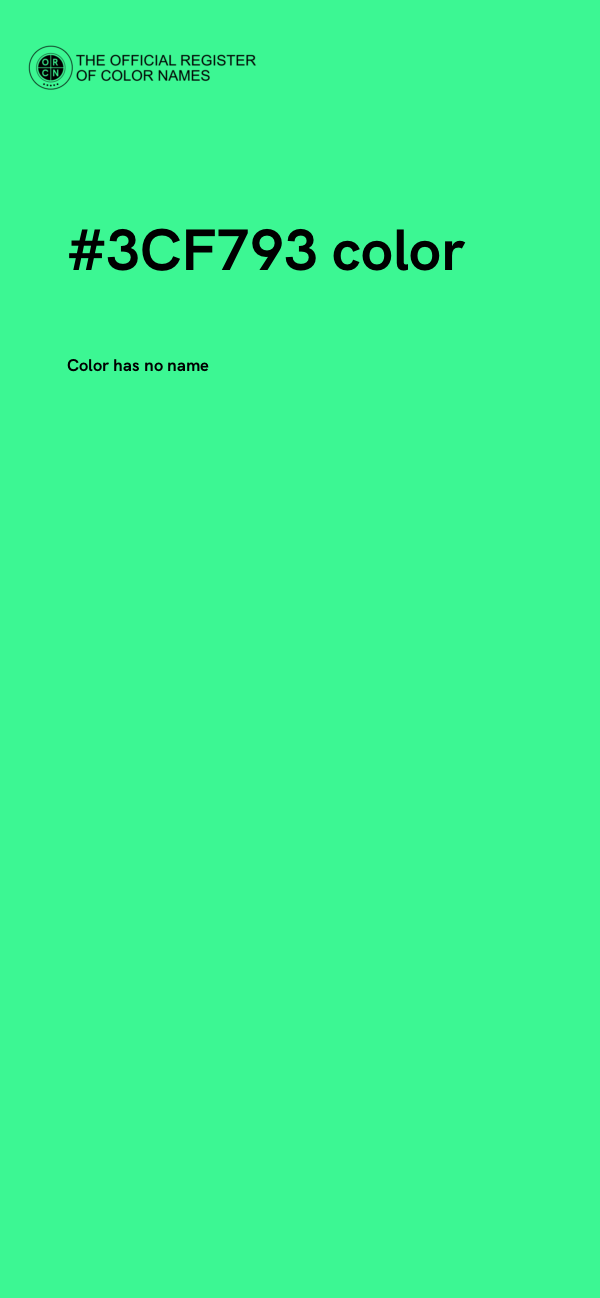 #3CF793 color image