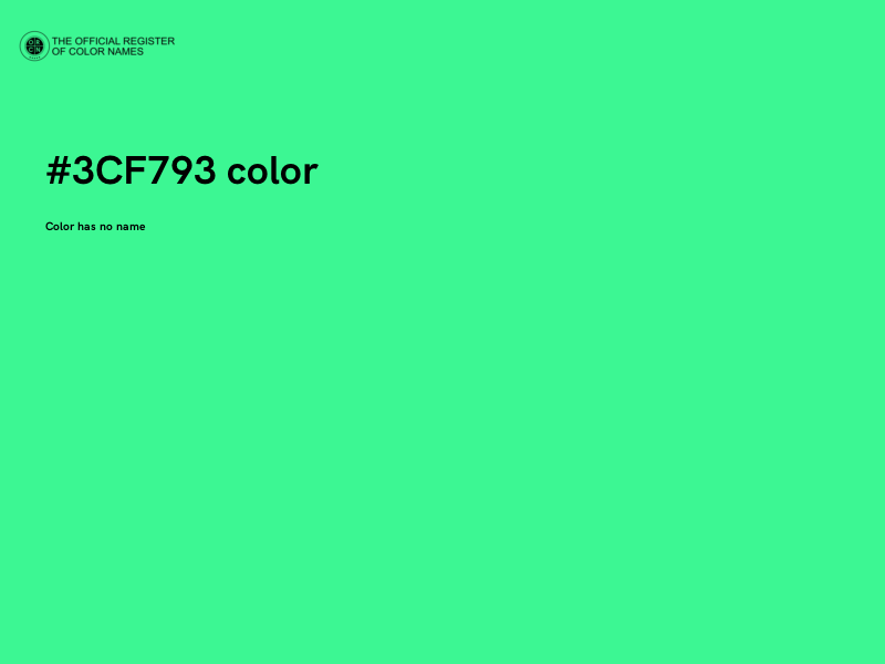 #3CF793 color image