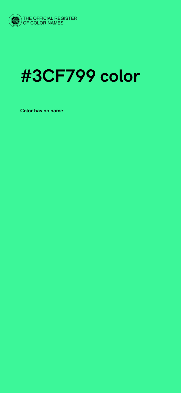 #3CF799 color image