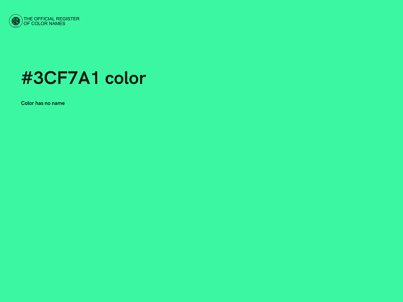 #3CF7A1 color image