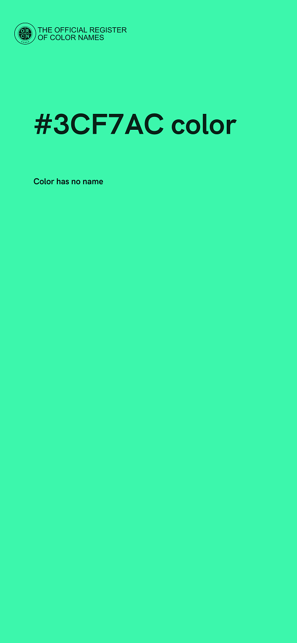 #3CF7AC color image
