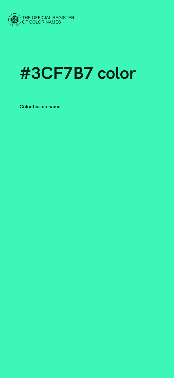#3CF7B7 color image