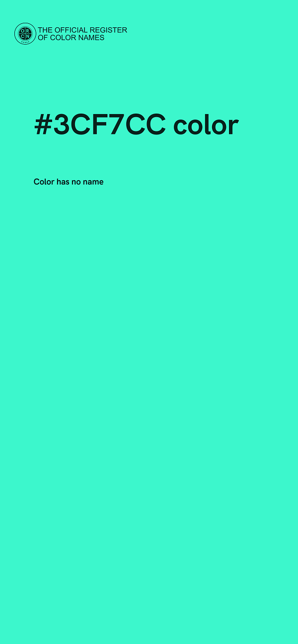 #3CF7CC color image