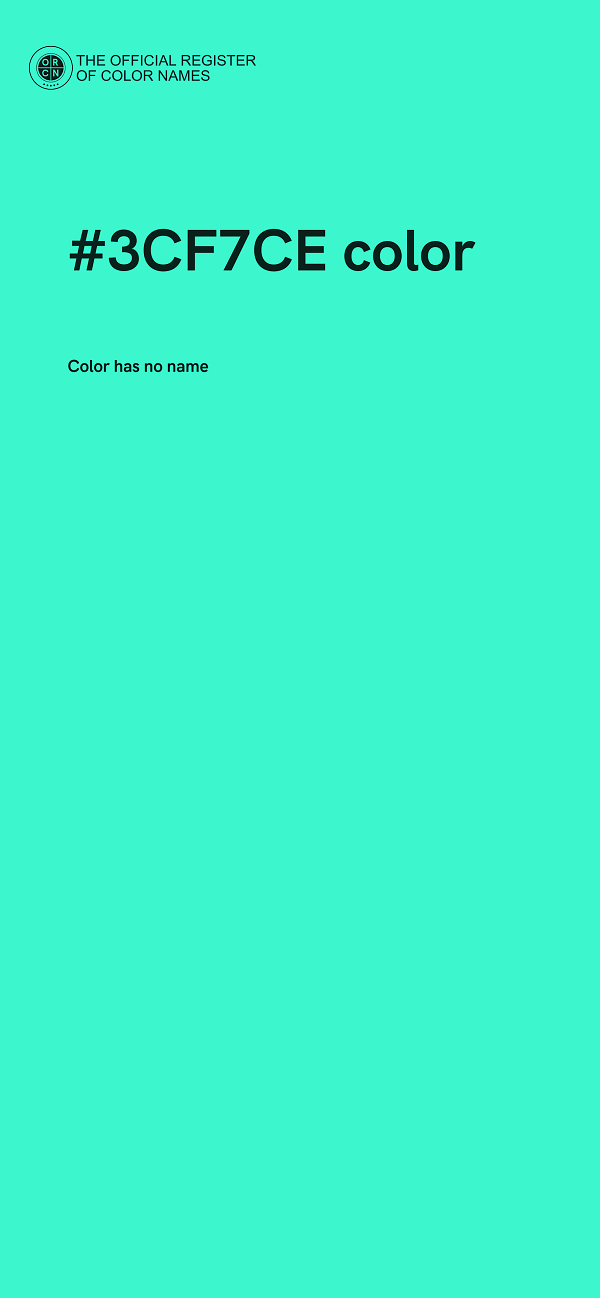 #3CF7CE color image