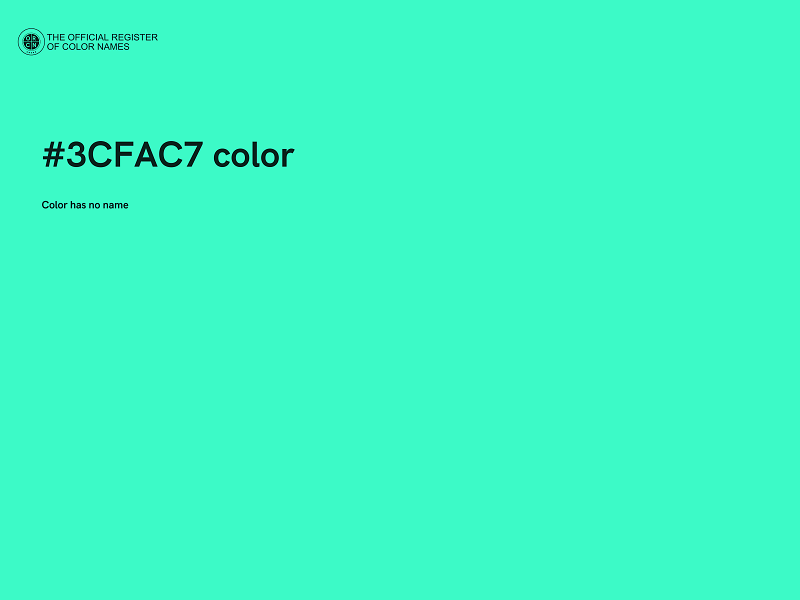 #3CFAC7 color image