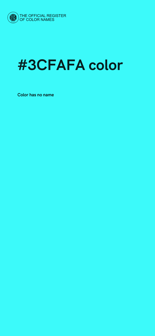 #3CFAFA color image