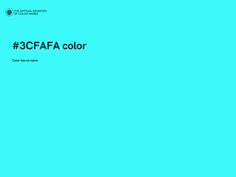 #3CFAFA color image