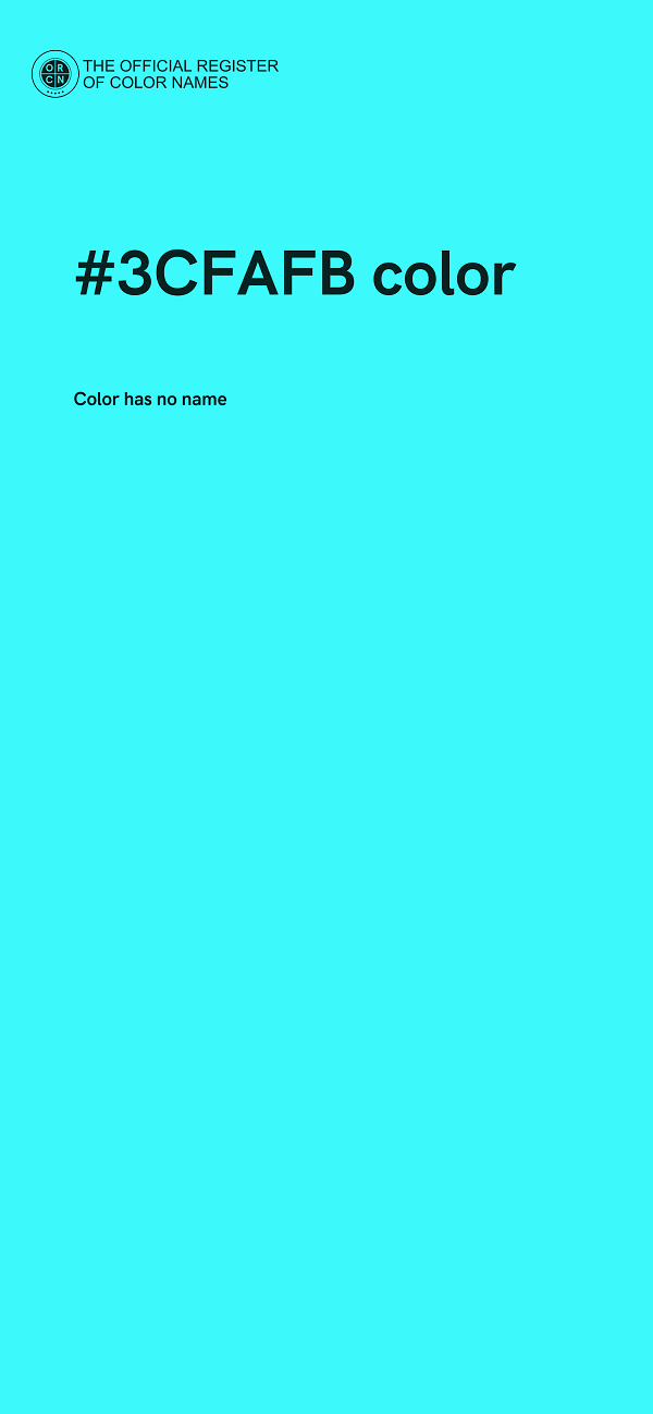 #3CFAFB color image