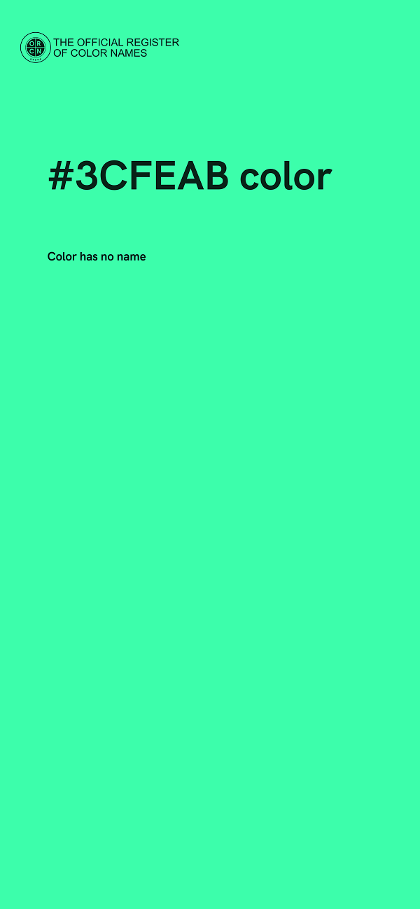 #3CFEAB color image