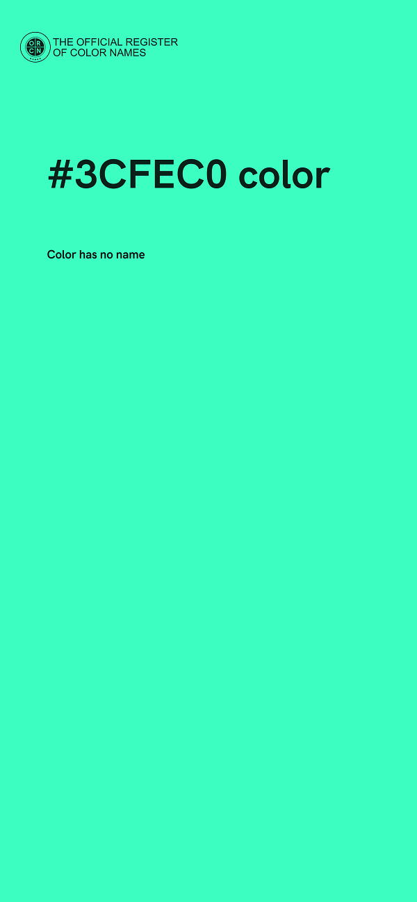 #3CFEC0 color image