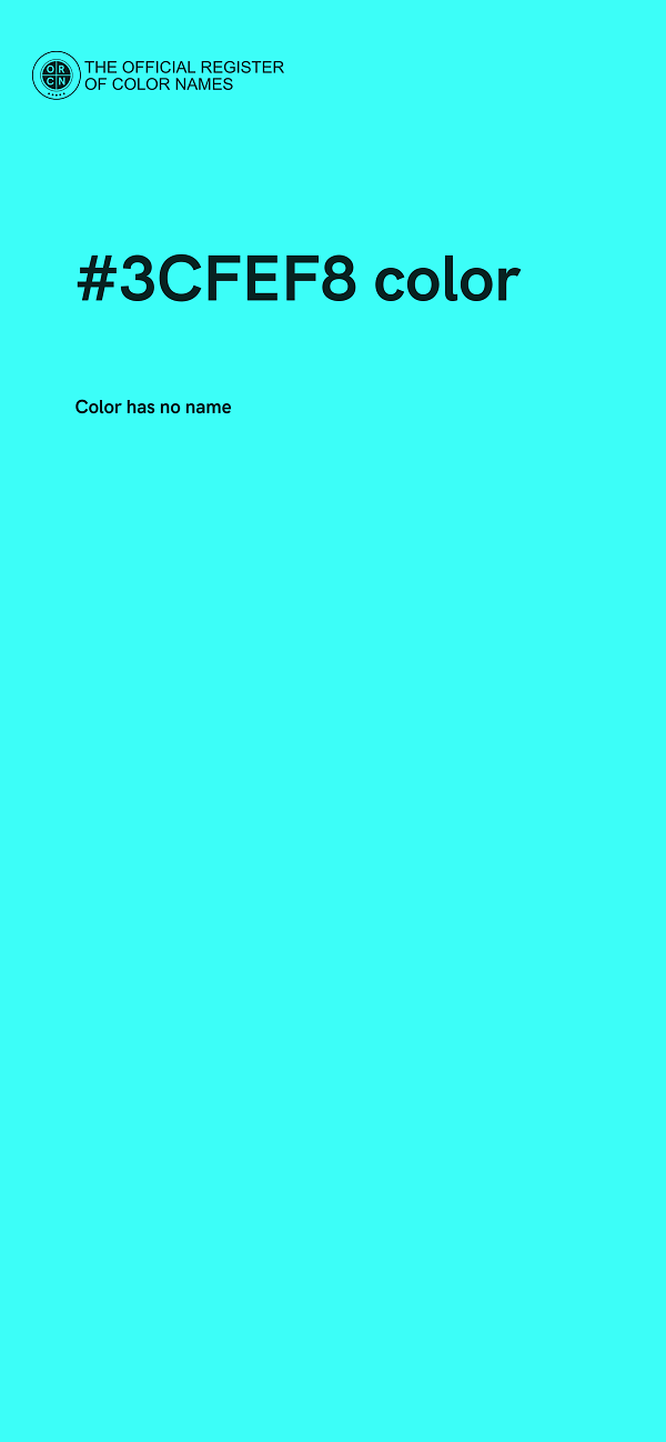 #3CFEF8 color image