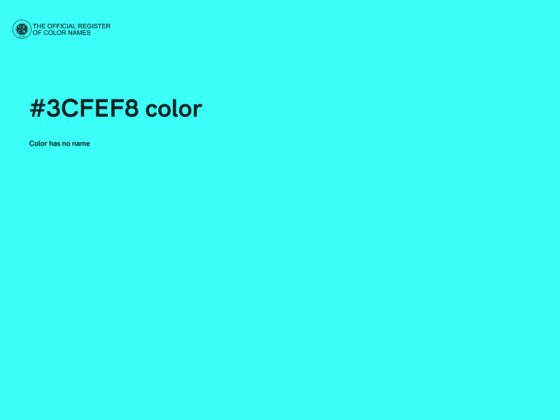 #3CFEF8 color image