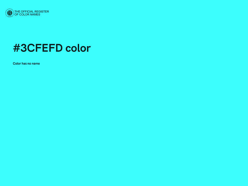 #3CFEFD color image