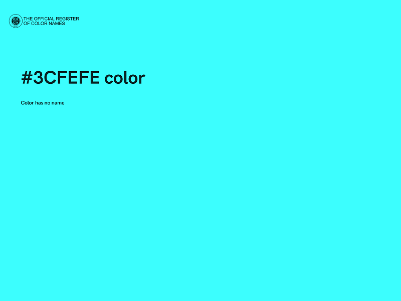#3CFEFE color image