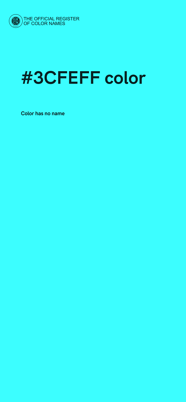#3CFEFF color image