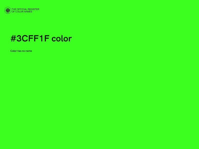 #3CFF1F color image