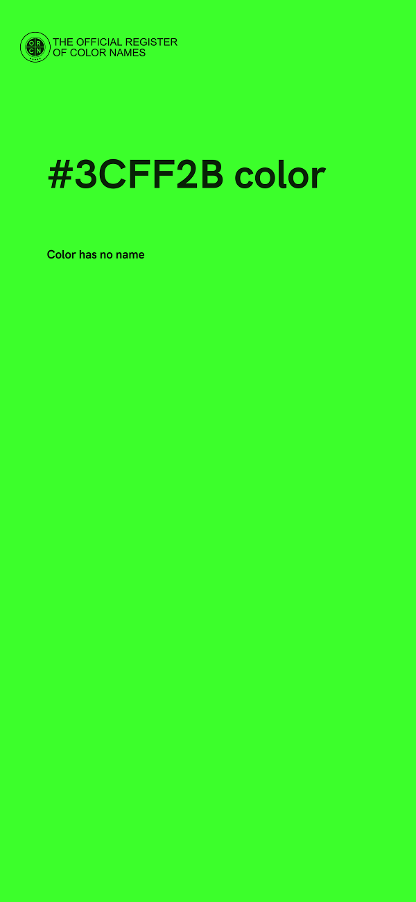 #3CFF2B color image